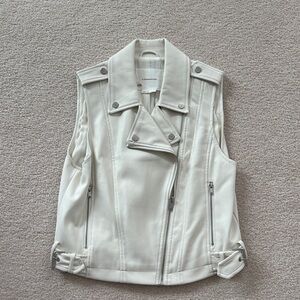 Anthropologie Off-White Sleeveless Vest